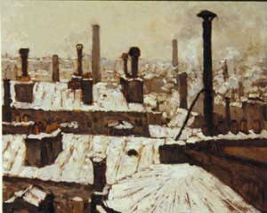 Caillebotte Gustave Tetti innevati 