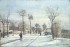 Pissarro La strada innevata, Louveciennes, 