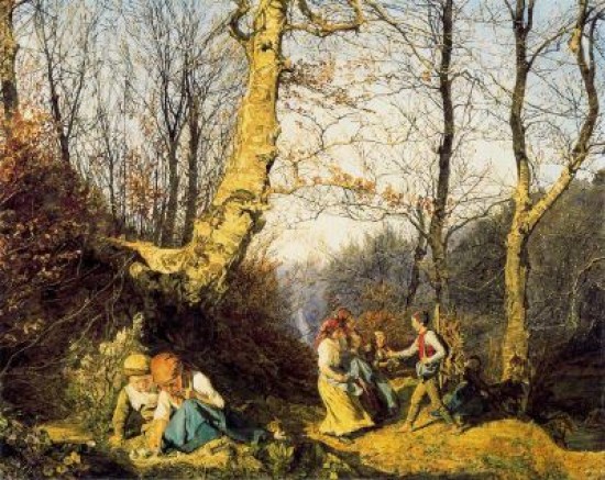 Bazille Frederic L'arrivo della primavera a Wienerwald 