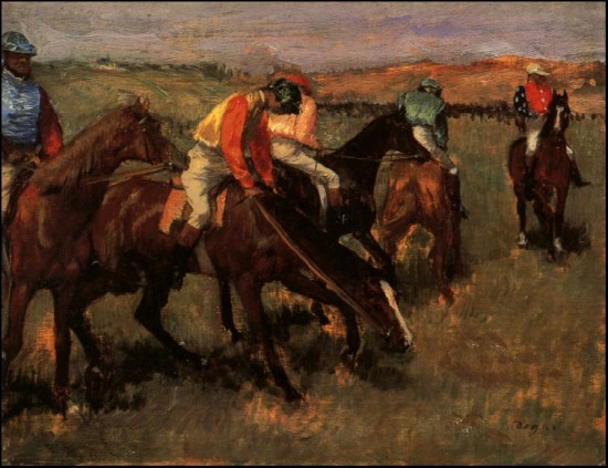 Degas Edgar   Prima della gara