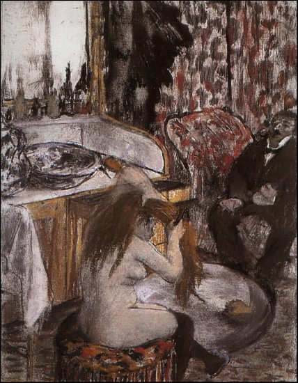 Degas Edgar donna nuda che si pettina