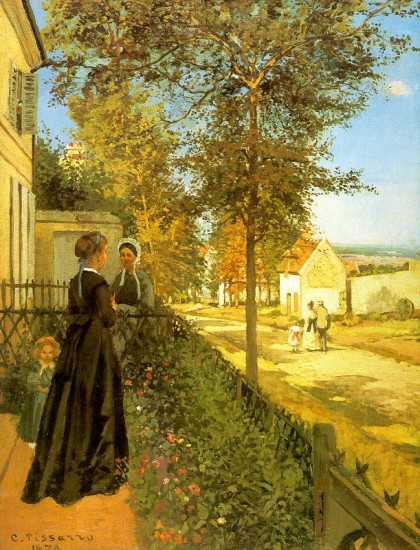 Pissaro Camille  La strada per Louveciennes