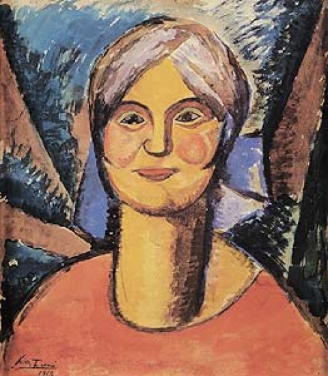 A. Funi, Giovinetta (Margherita - La sorella), 1913 