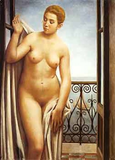 U. Oppi, Nudo alla finestra, 1926