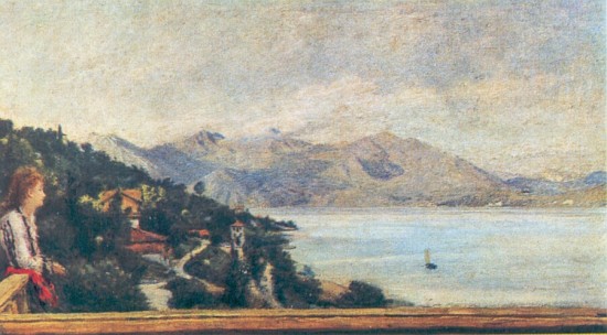 Ranzoni,Daniele  Veduta del lago maggiore