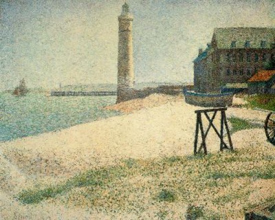 Seurat George Pierre  Il faro ad Honfleur