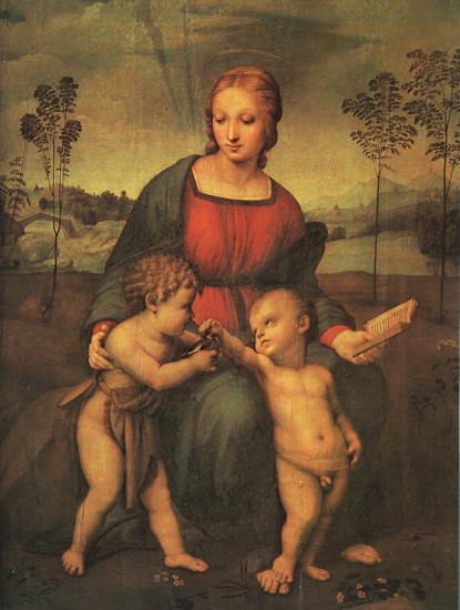 Raffaello Sanzio  La Madonna del Cardellino