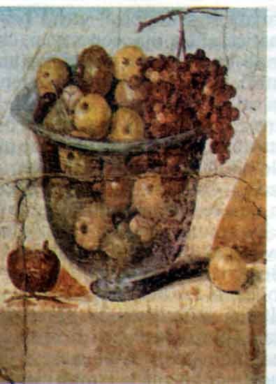 Affresco Coppa di frutta