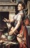 Aertsen Pieter cucinare vicino al fuoco