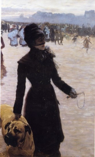 De Nittis Giuseppe La  signora col cane