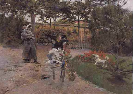 Boldini Giovanni In giardino
