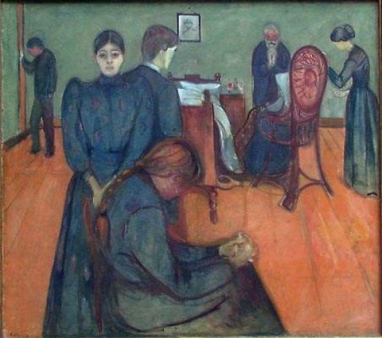 Munch Edward Morte in camera