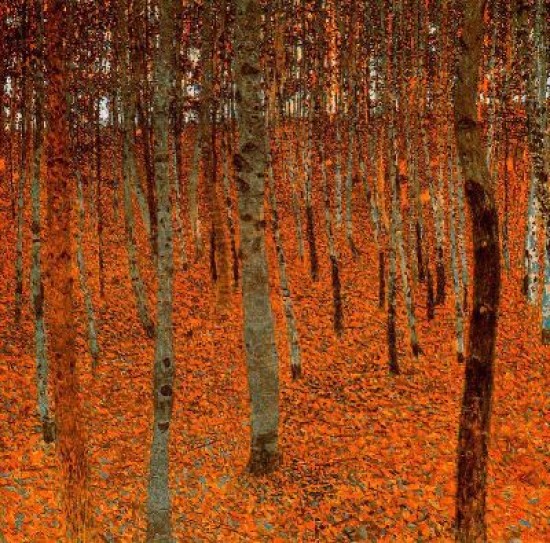 Klimt Gustav Forest beach