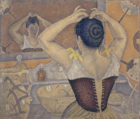 Signac Paul  Femme se coiffant.