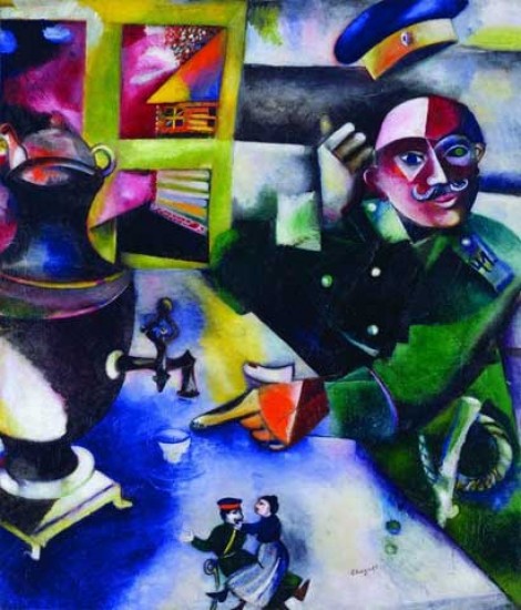 Chagall,Marc  Il soldato beve 