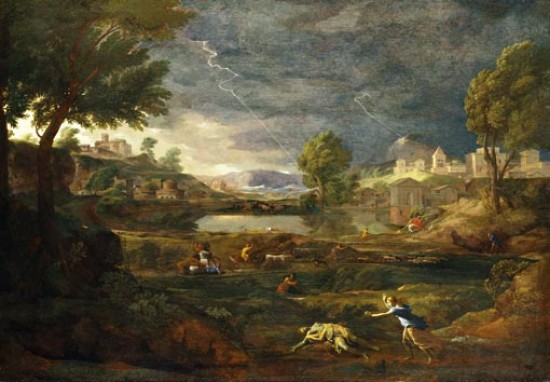 Nicolas Poussin Paysage orageux avec Pyrame et Thisb