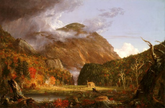 Cole Thomas Landscape of a valley in the White Mountains of New Hampshire...