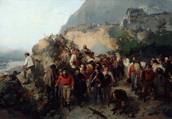 Induno Girolamo Garibaldi ferito ad Aspromonte