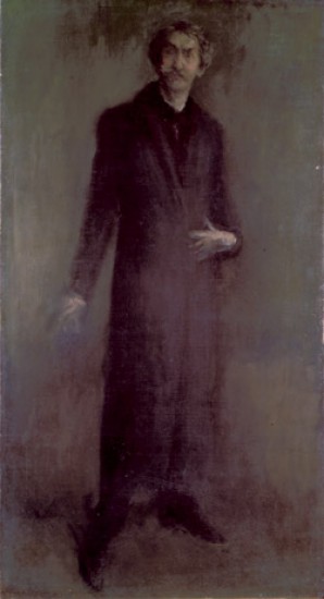 Whistler James McNeill Brown and Gold: Self-portrait about