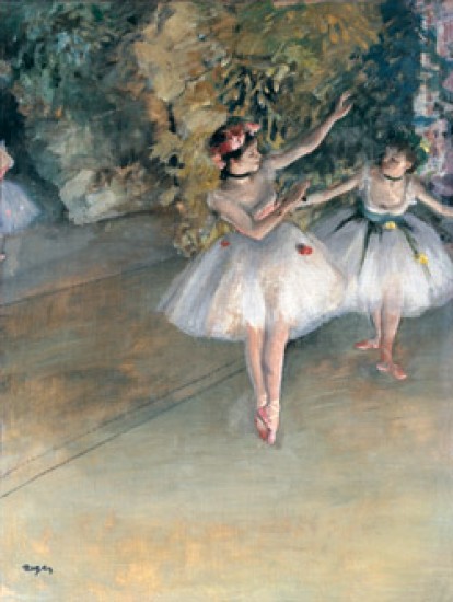 Degas Edgar  Two Dancers on the Stage 