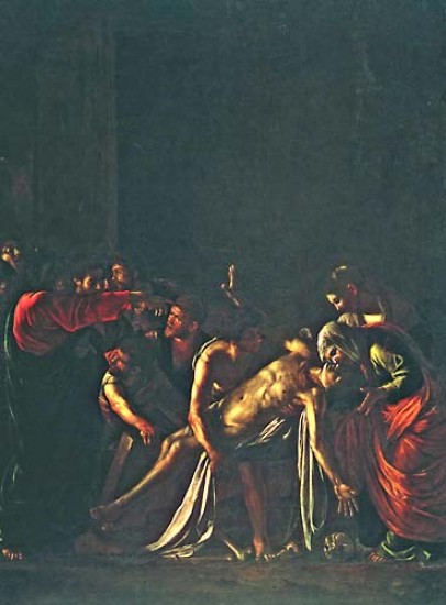 caravaggio Resurrezione di lazzaro