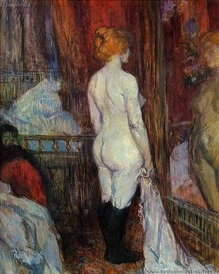 Toulouse Lautrec Femme nue devant sa glace, 