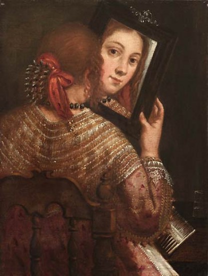 Forabosco,Girolamo  Ragazza allo specchio
