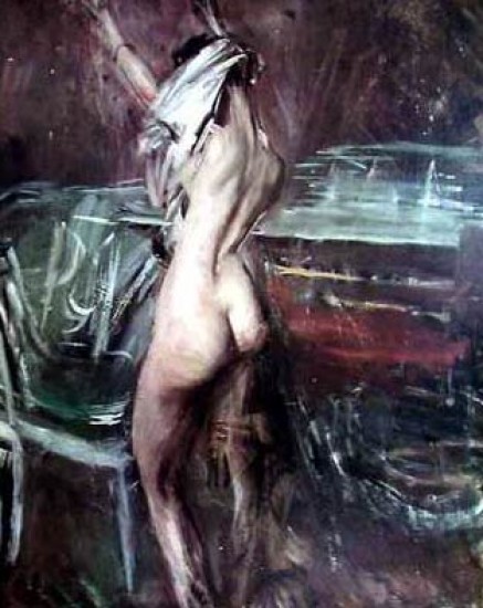 Boldini Giovanni Donna che si spoglia