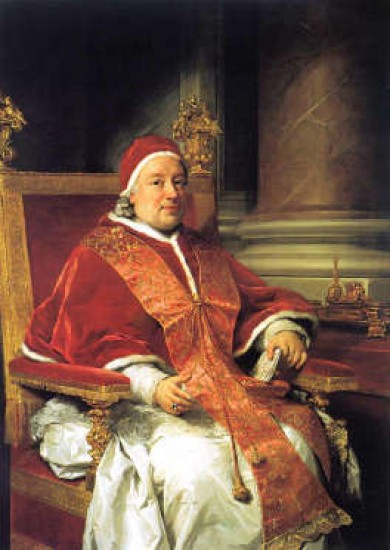 papa Clemente XIII, Rezzonico.Genere: 