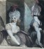 Fuseli Henry Two Courtesans with Fantastic Hairstyles and Hats 