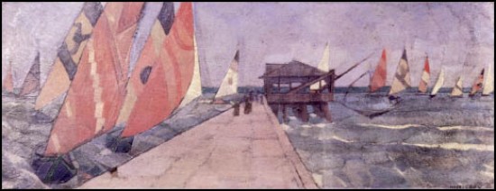 Barche nel molo (1922)