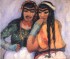Due fanciulle arabe sorridenti,
