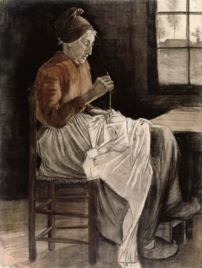 Donna che cuce, 1881