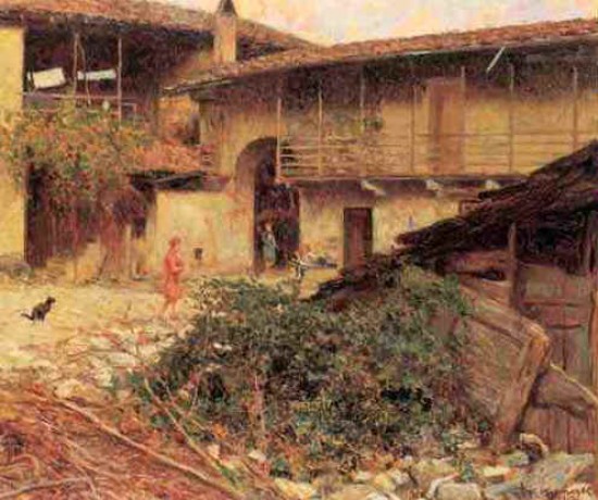 Kienerk Giorgio - Interno di cascina