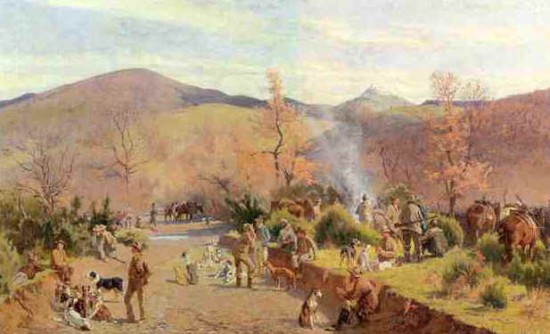 Cecconi Eugenio Bivacco di cacciatori