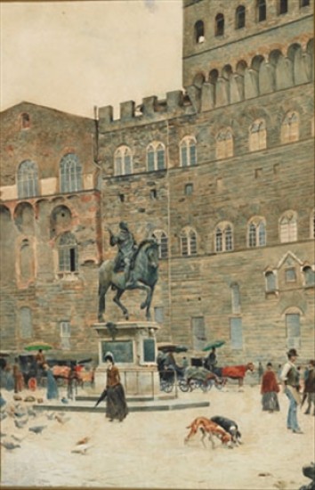 Alberto Pisa - Piazza della Signoria,  Firenze