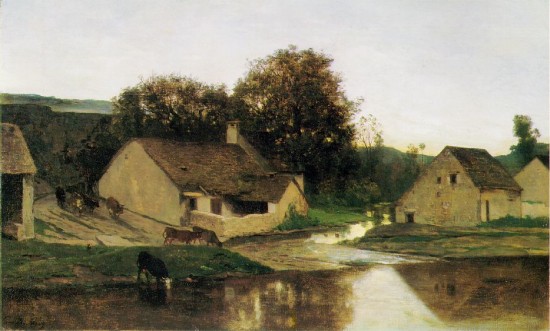 Daubigny charles Hamlet of Optevozz