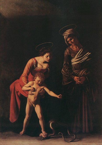 cARAVAGGIO Madonna dalla serpe o dei Palafrenieri - 1605-1606