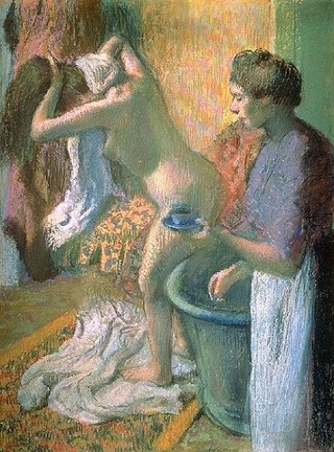 Degas Donna che esce dalla vasca da bagno