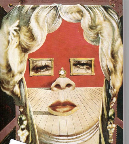 Salvator Dali  Viso di Mae West utilizzabile come appartamento surrealista