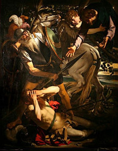 Caravaggio La conversione di Saulo