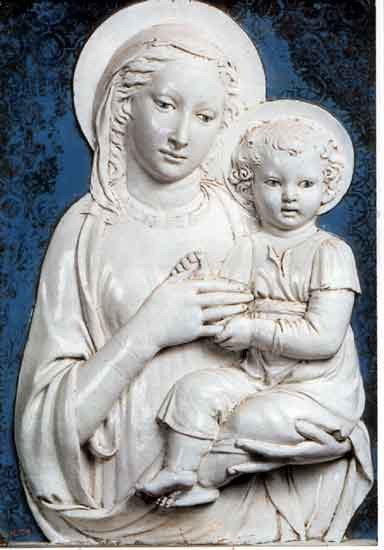 Luca Della Robbia Madonna col bambino