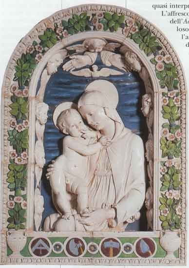 Della Robbia Andrea madonna col bambino o degli architetti 