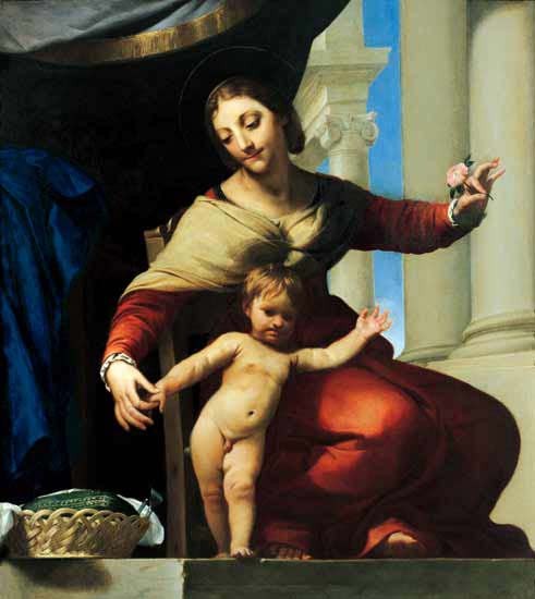 Cagnacci Guido La Madonna della Rosa