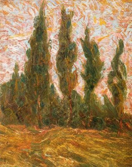 Benvenuti Benvenuto  Paesaggio - Cipressi1907.