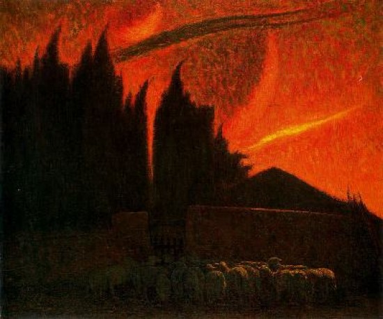 Benvenuto Benvenuti  Tramonto pauroso1925-30.